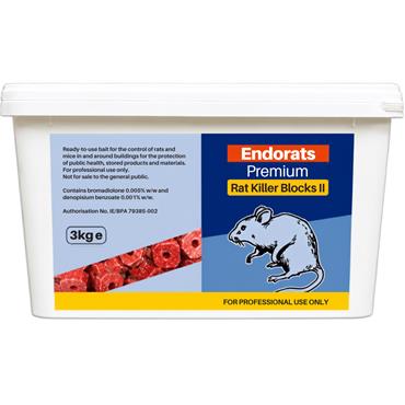 Endorats 2 Premium Rat Killer Blue Blocks 3 Kg