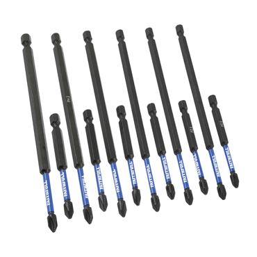 Faithfull 12 Piece Impact Screwdriver Bit Set