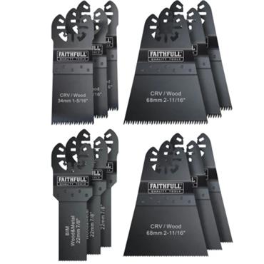 Faithfull 12 Piece Multi Tool Blade Set