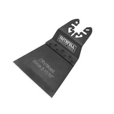 Faithfull Flush Cut Wood Blade Side Set 68mm Crv