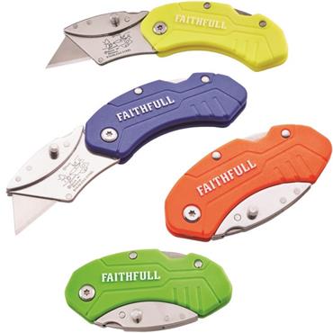 Faithfull Folding Lock Back Utility Knife