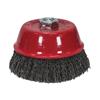 Faithfull Wire Cup Brush 75mm M14x2 0.30mm Steel Wire