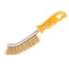 Faithfull Brass Wire Brush Yellow Pvc Handle