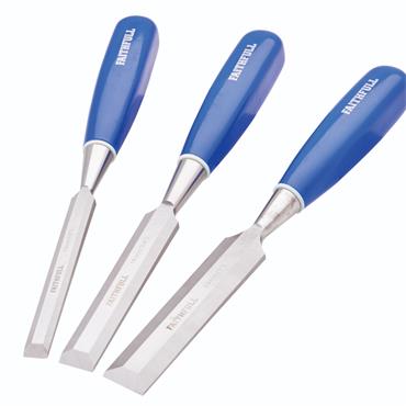 Faithfull 3 Pce Blue Bevel Edge Chisel Set