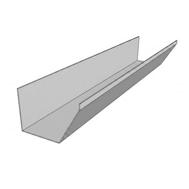 6" X 16' Galvd Bevel Gutter