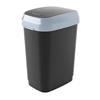 Kis Dual Swing Bin Black & Grey 50l