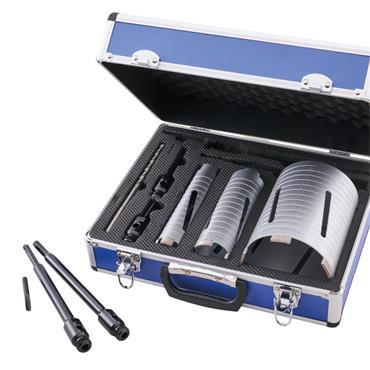 Mexco Diamond Core Drill Kit & Case Set Of 7