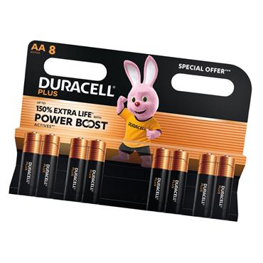Duracell Plus Power Aa Batteries (8 Pack)