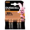Duracell Battery AAA 4 Pack Plus 100% Xtra Life