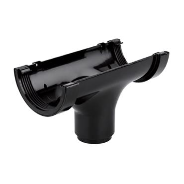 Black Half Round 112mm Running Outlet