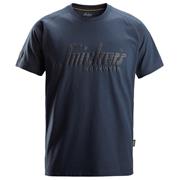 Snickers 2590 Logo Tee Shirt Navy