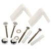 Angled Toilet Pan Fixing Kit With Chrome Caps