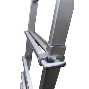 Aluminium Adjustable Height Podium Ladder 1.88 To 2.95m