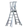 Aluminium Adjustable Height Podium Ladder 1.88 To 2.95m