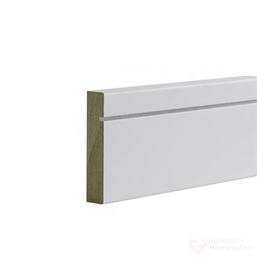 White Primed Shaker  Architrave 94 X 18mm X 5.4 Metre