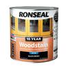 Ronseal 10yr Woodstain Ebony Satin 250ml
