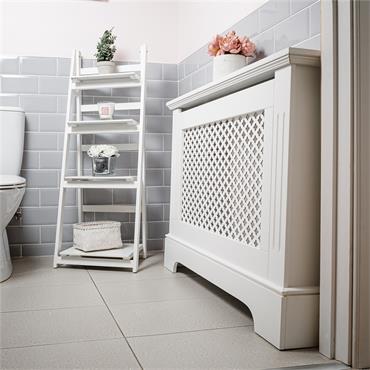 Georgian Radiator Cover White Medium