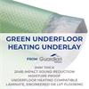 Guardian Green Perforated Underfloor Heating Underlay 2mm x 10M Roll
