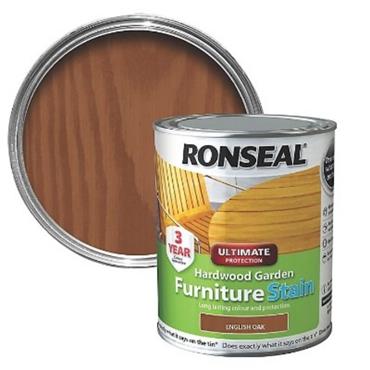 Ronseal Garden Furniture Stain English Oak 750ml