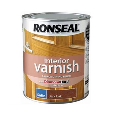 Satin Q Drying Varnish Dark Oak 750ml