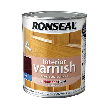 Satin Q Drying Varnish Deep Mahogany 750ml