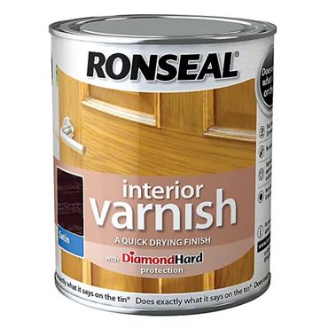 Satin Q Drying Varnish Walnut 750ml