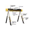 Roughneck Colt 600e Sawhorse Twin Pack