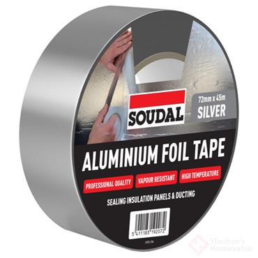 Soudal Aluminium Foil Tape 72mm x 45 Metres