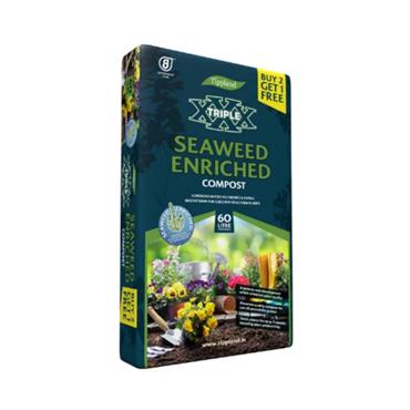 Triple X Seaweed Enriched Compost  60 Lr Buy 2 Get 1 Free