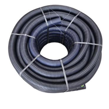 Twinwall  Duct 63/50  50 Mtr Black Pre Roped