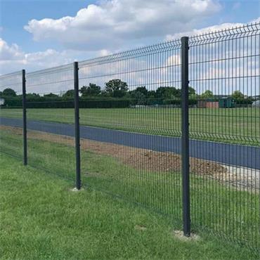 V Mesh Anthracite Post  2050 X 50mm (3 Wallbolts) Ral 7016