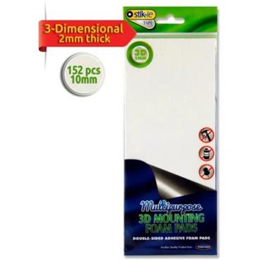 Stik 3d Mounting Foam Pads Pack Of 152