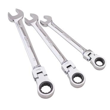 6 Piece Ratchet Combi Spanner Set 8 To 19mm