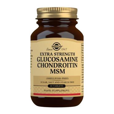 SOLGAR EXTRA STRENGTH GLUCOSAMINE CHONDROITIN MSM TABLETS 60