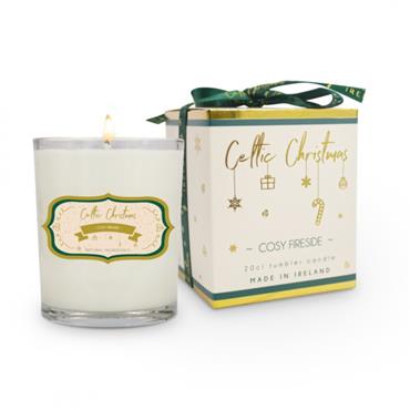 CELTIC CANDLE COSY FIRESIDE 20CL CANDLE