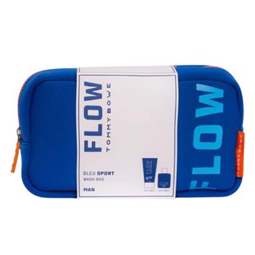 FLOW TOMMY BOWE BLUE SPORT 2 PC WASH BAG