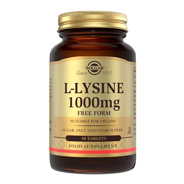 SOLGAR L-LYSINE 1000MG TABLETS 50