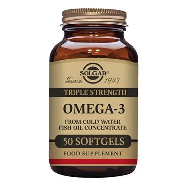 SOLGAR OMEGA 3 TRIPLE STRENGTH 50 CAPSULES