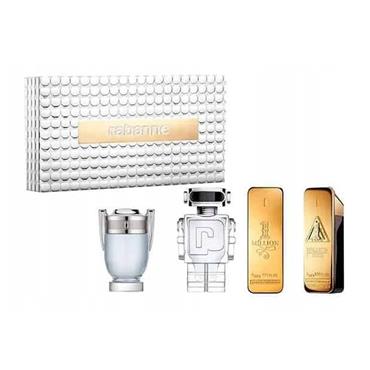 Paco Rabanne Mens 4pc Miniature Gift Set