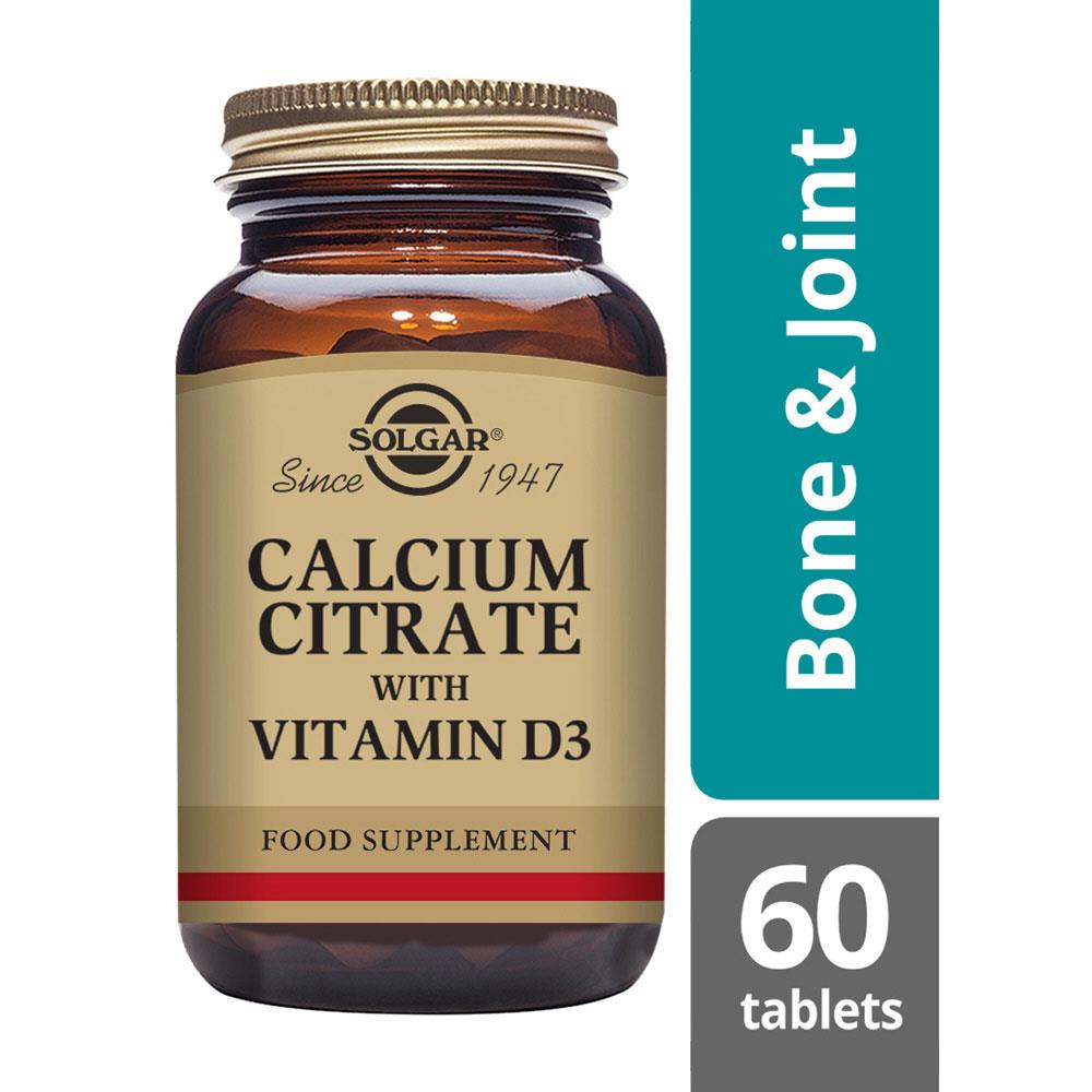 Solgar Calcium Citrate with Vitamin D3 60 Health 1st Pharmacy Monaghan Ireland