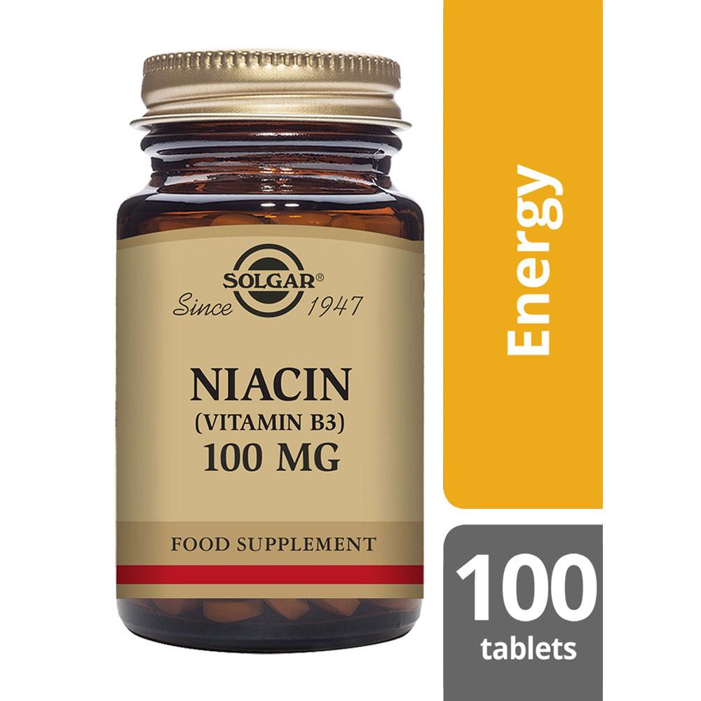 Solgar Niacin (Vitamin B3) 100 mg 100 Health 1st Pharmacy Monaghan