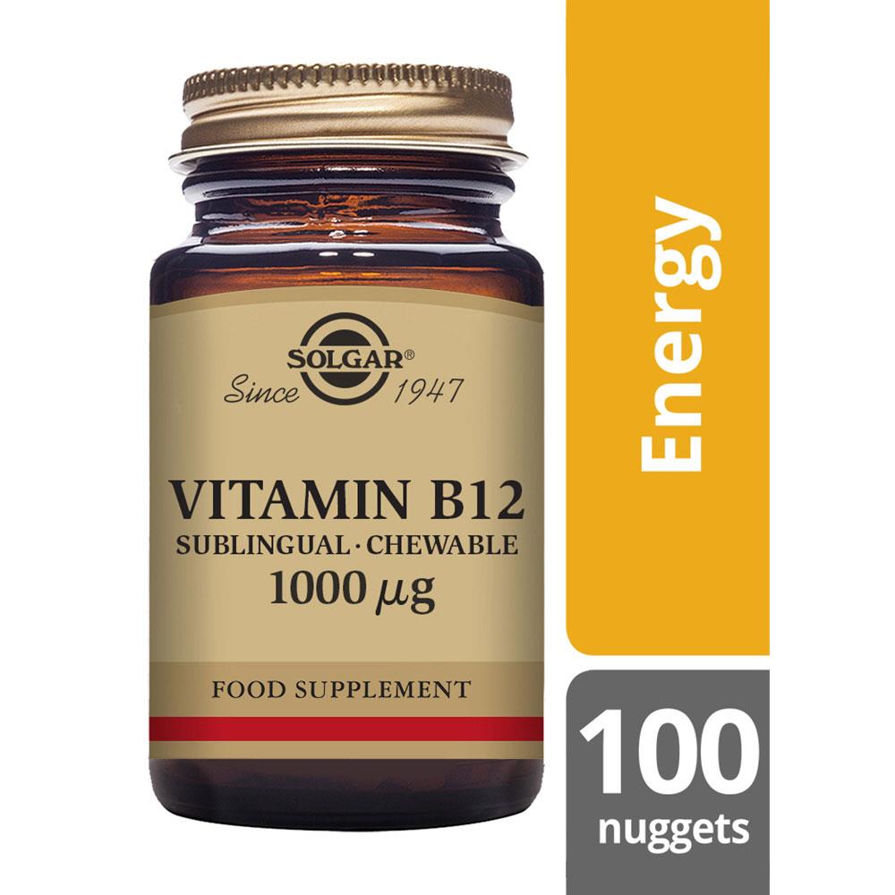 Solgar Vitamin B12 1000 ug Nuggets 100 | Health 1st Pharmacy | Monaghan ...