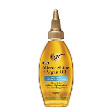 OGX Miracle Shine Argan Oil Smoothing Pre Wash Hair Gloss 118ml