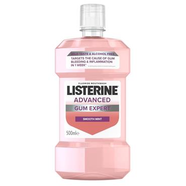 LIsterine Advanced Gum Expert Smooth Mint Mouth Wash 500ml