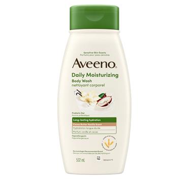 Aveeno Daily Moisturising Body Wash Cocoa Butter Vanilla Scent 300ml