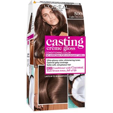 L'Oreal Casting Creme Gloss 500 Light Brown Semi Permanent Hair Dye