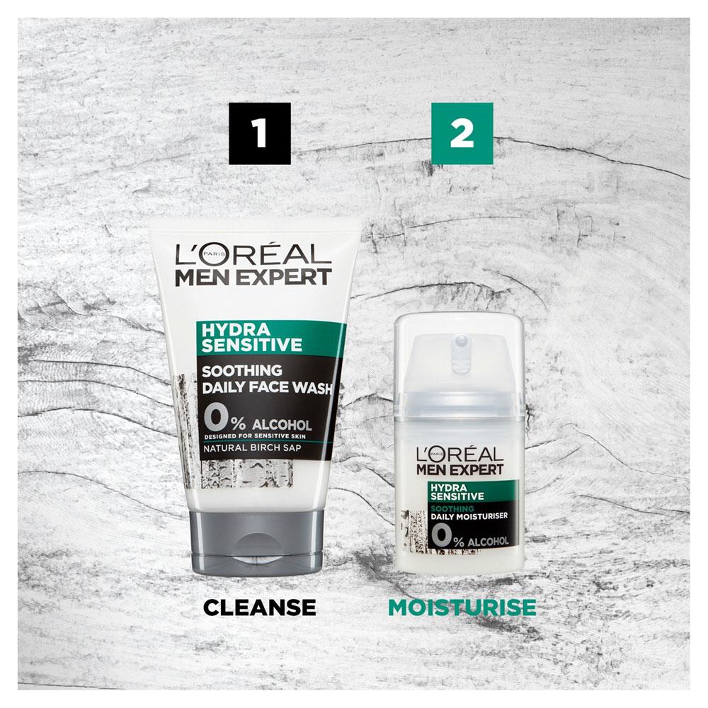 L'Oreal Men Expert Hydra Sensitive Soothing Daily Face Wash 100ml