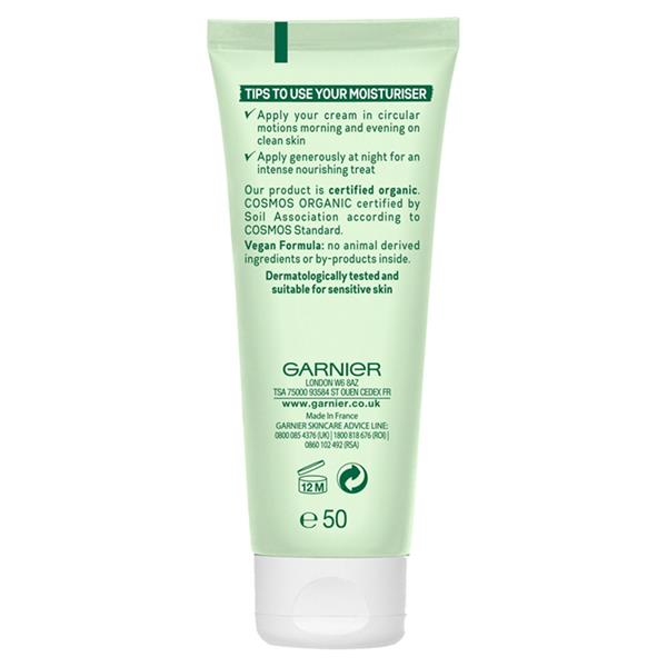 garnier organic moisturiser