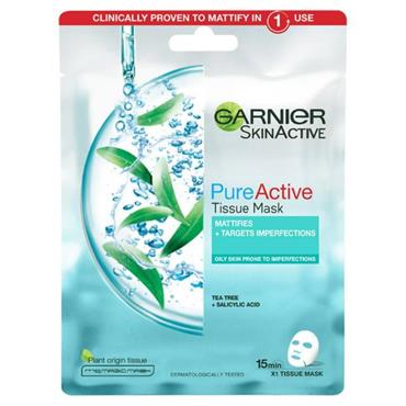 Garnier Pure Active Tea Tree & Salicylic Acid Sheet Mask