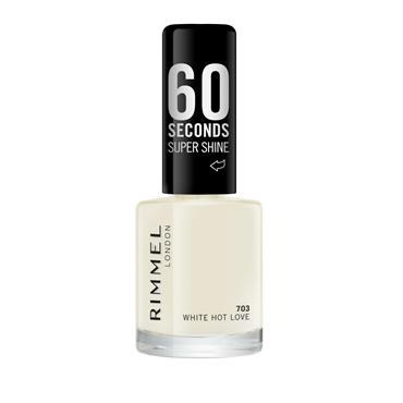 RIMMEL 60 SECONDS SUPER SHINE WHITE HOT LOVE 703